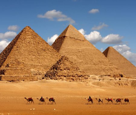 Picture of the great pyramids in egypt. Quad geometrics are searching hidden structures in anchaeology.