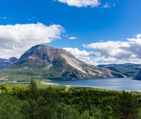 Picture of mountains in norway. High density minerals in norwegian mountains.